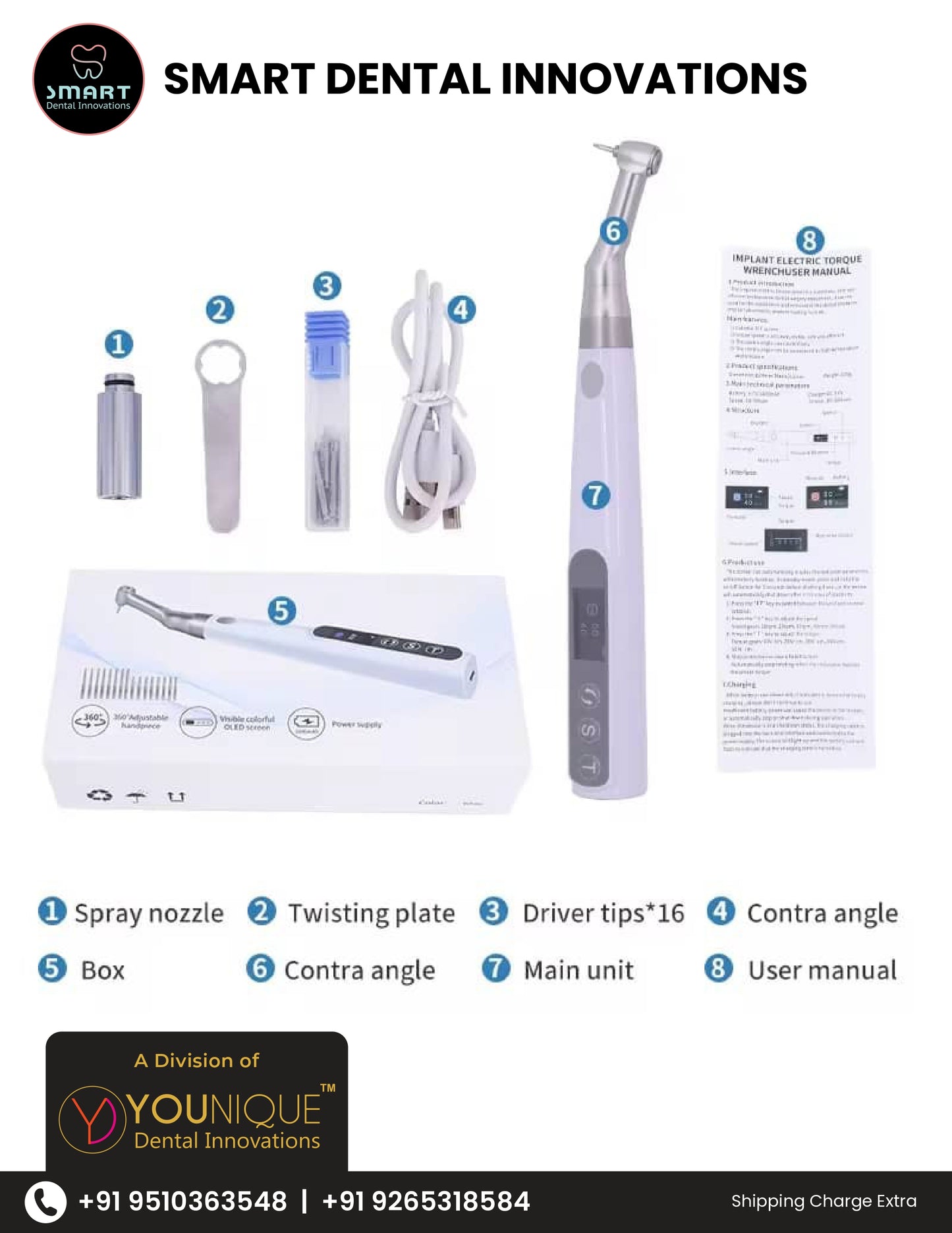 Implant Torque Wrenches With 16 Screw