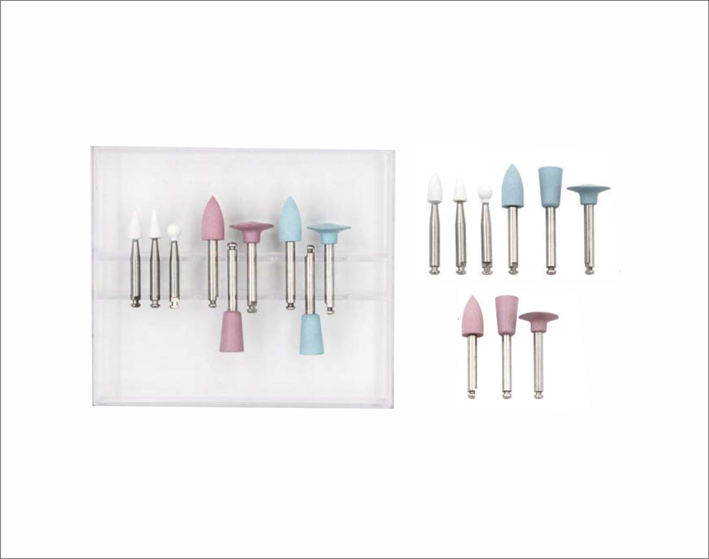 Composite Polishing Finishing Bur Kit( Pack of 9)