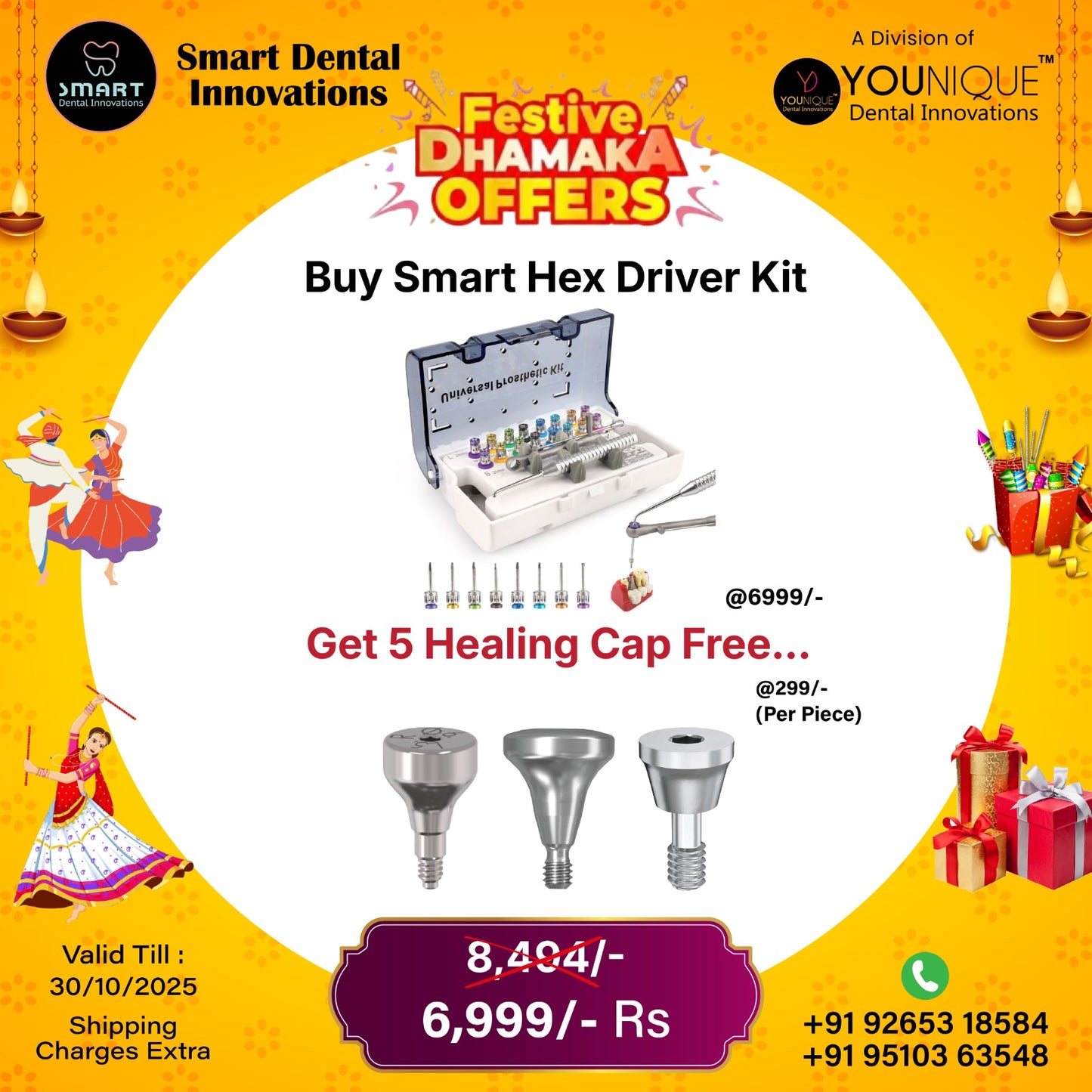 Smart Hex Driver Kit + 5 Healing Cap Free