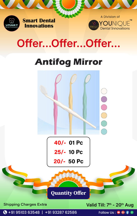 Antifog Mirror(Pack of 10 pc)