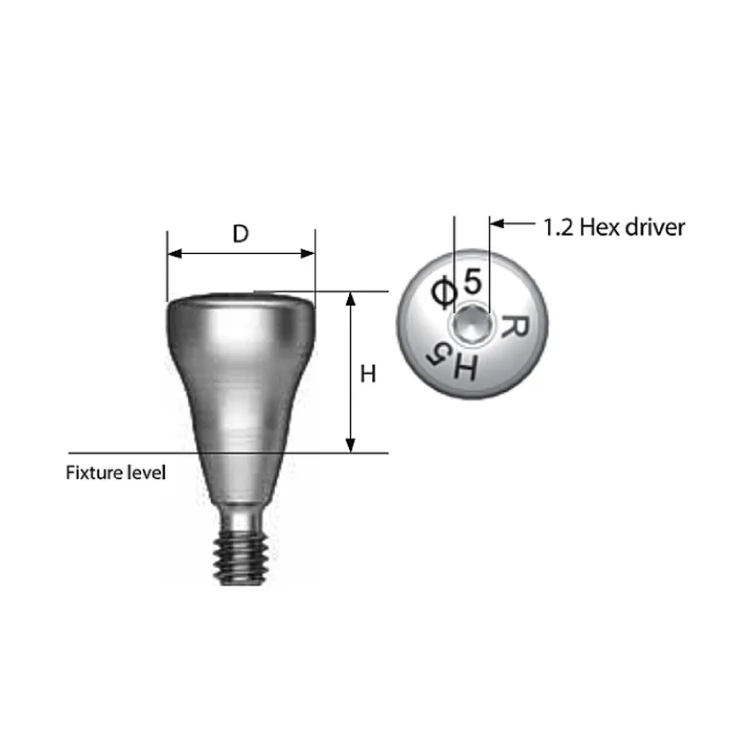 Healing Cap Osstem (Korean) - Implant prosthetic component