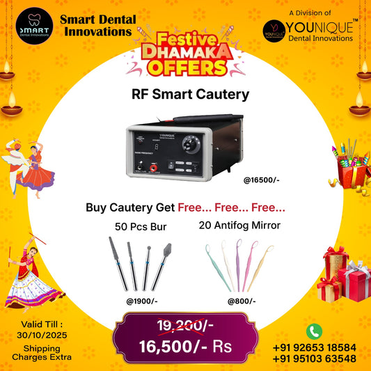 RF Smart Cautery (50 Pcs Bur + 20 Antifog Mirror)