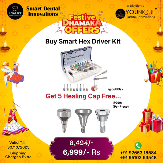 Smart Hex Driver Kit + 5 Healing Cap Free