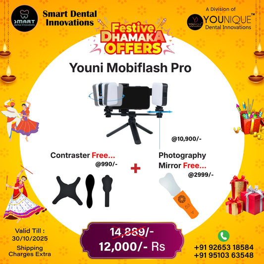 Youni Mobiflash Pro + Contraster + Photography Mirror