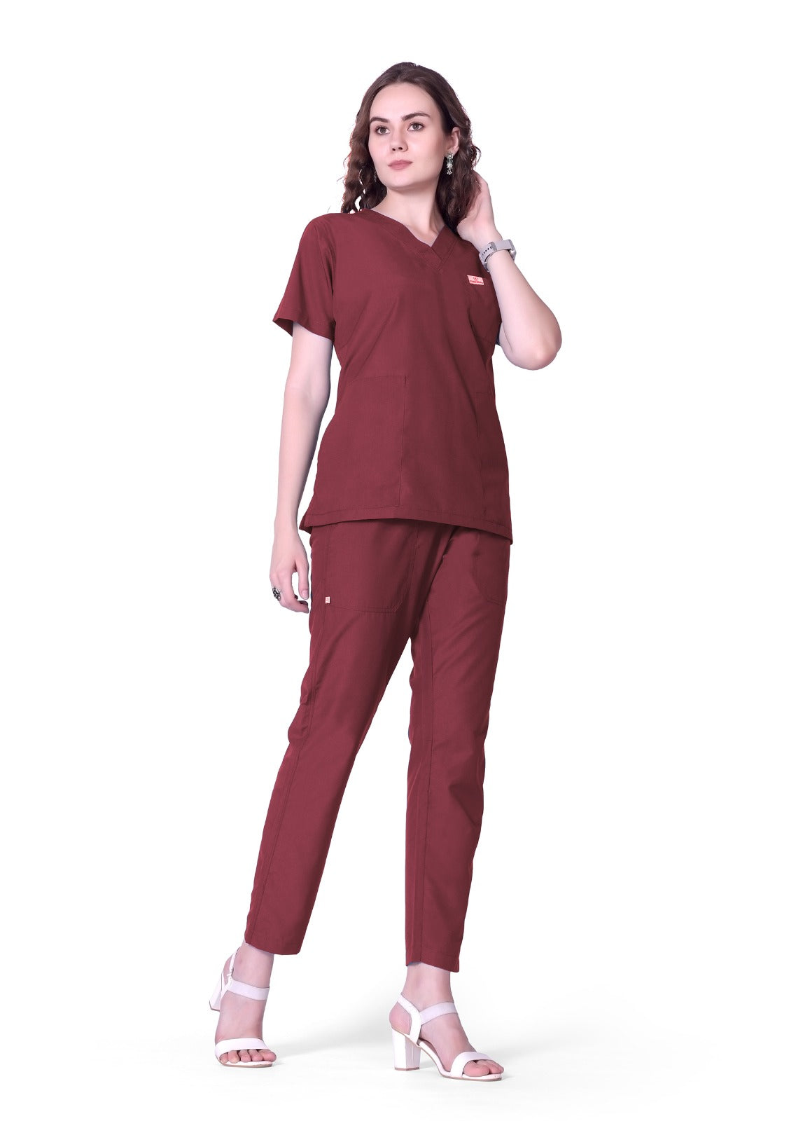 Smart Med Scrub - (Red)